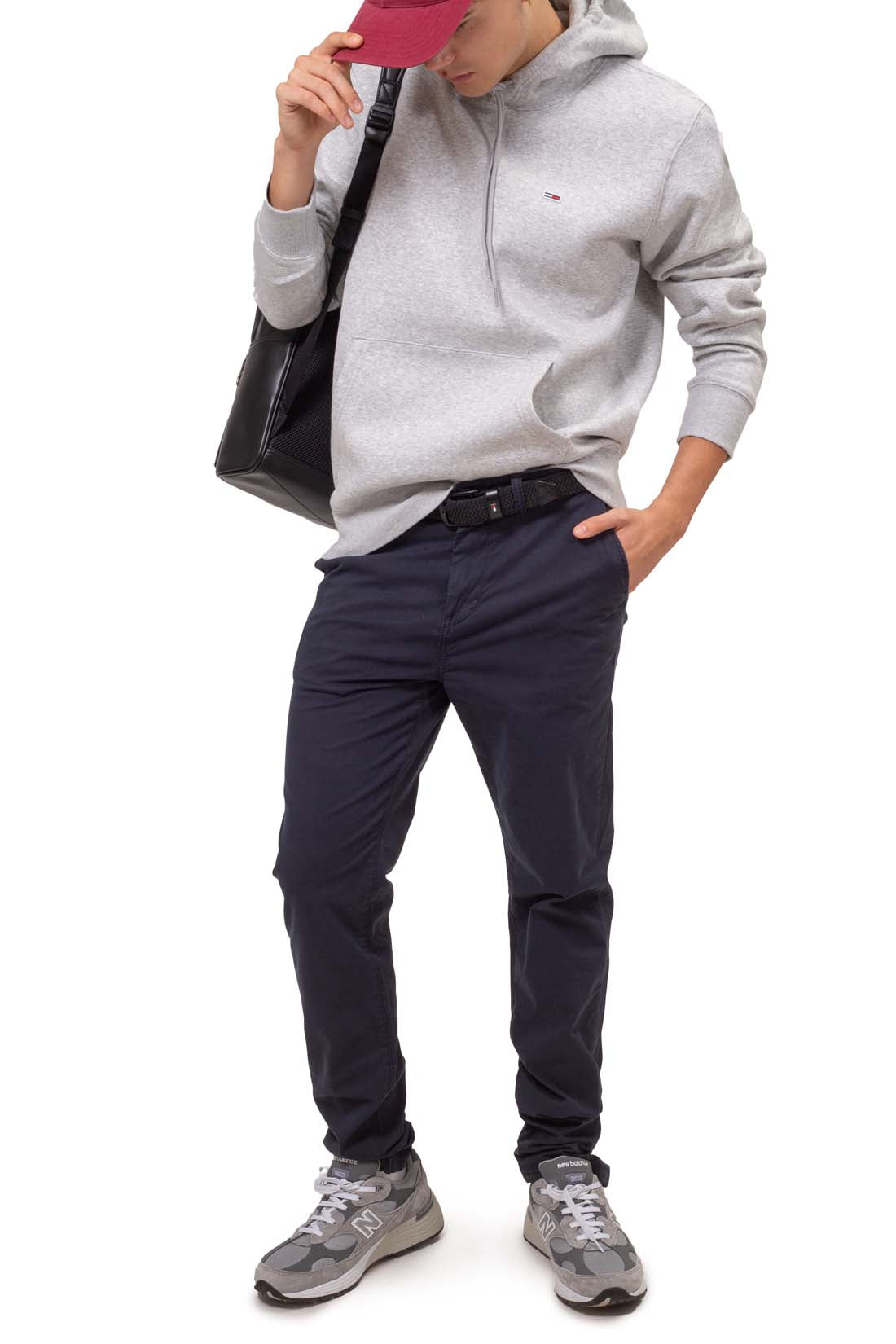 TOMMY JEANS - Men's regular sweatshirt with hood and logo - Size L-7