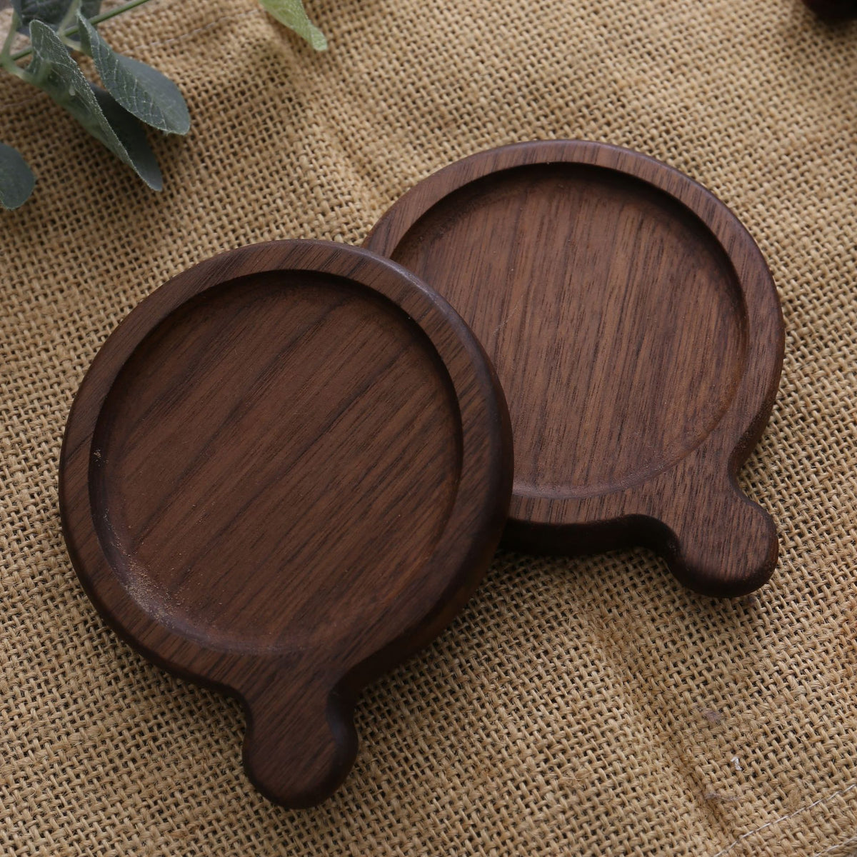 Black Walnut Square Wooden Coaster