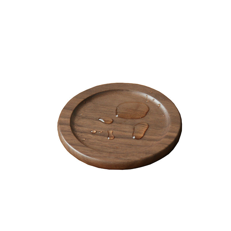 Black Walnut Square Wooden Coaster