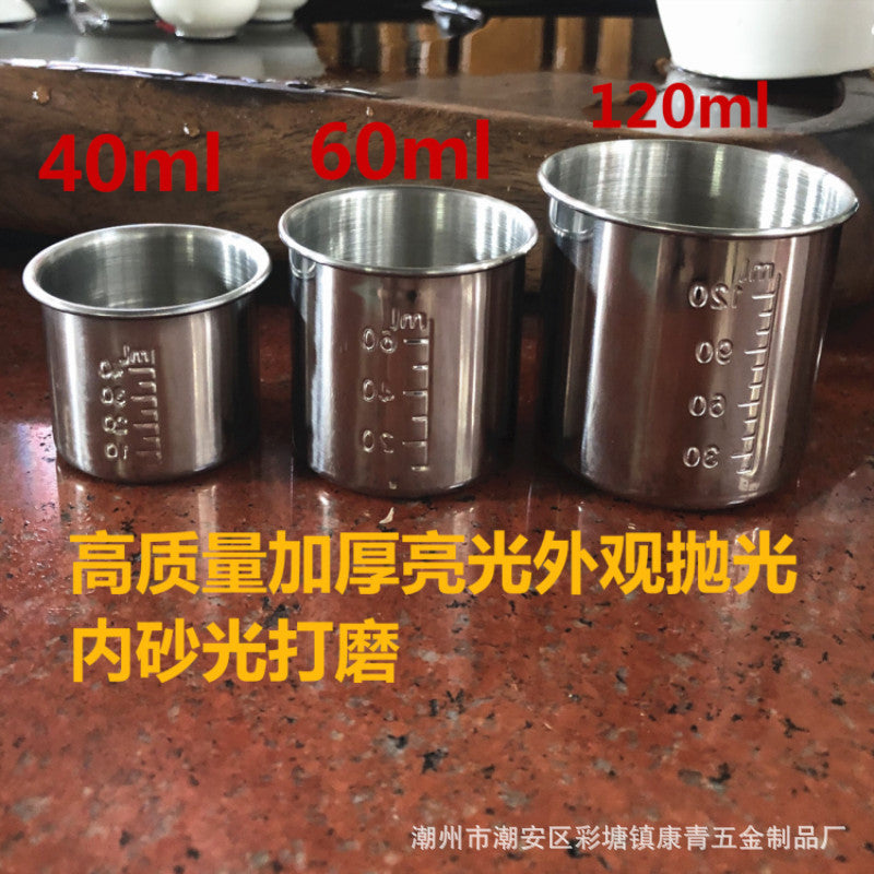 Stainless Steel Measuring Cup (40 / 60 / 120 ml)
