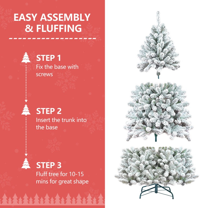 Artificial Christmas Tree 4–7 ft – Full PVC Xmas Tree for Home Holiday Decoration