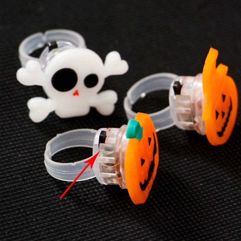 Light-Up LED Glow Rings – 50 Pack Party Favors for Halloween & Holiday Parties