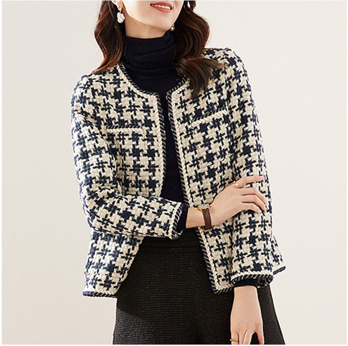 Women's Houndstooth Tweed Jacket