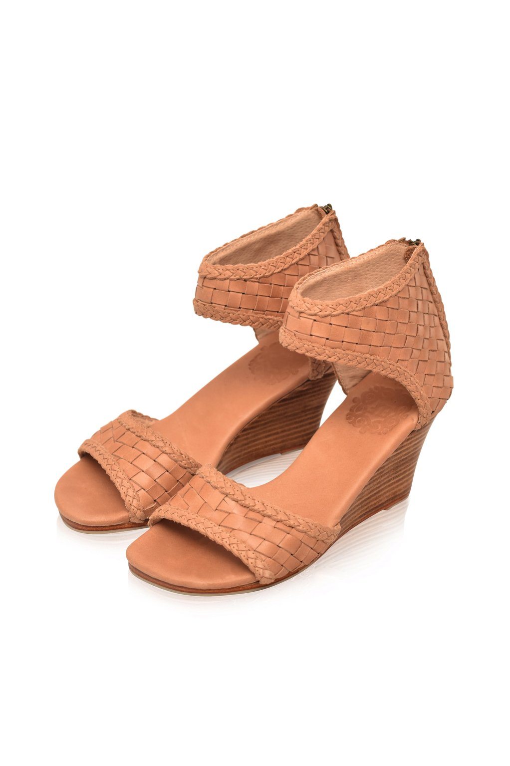 Athena Woven Wedge Sandals