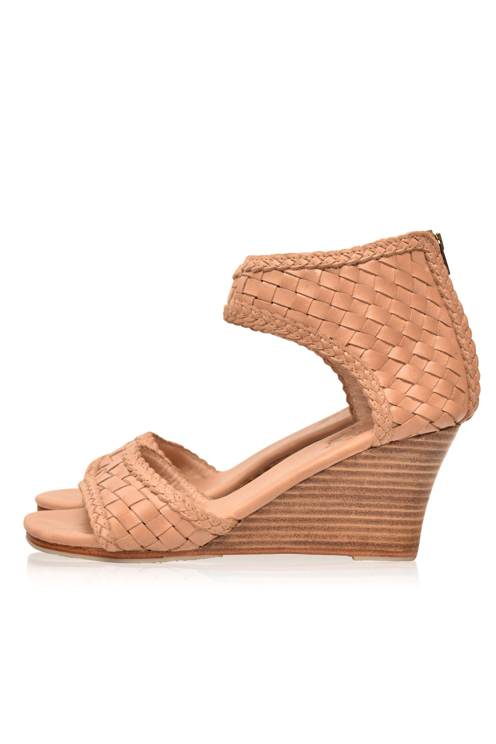 Athena Woven Wedge Sandals
