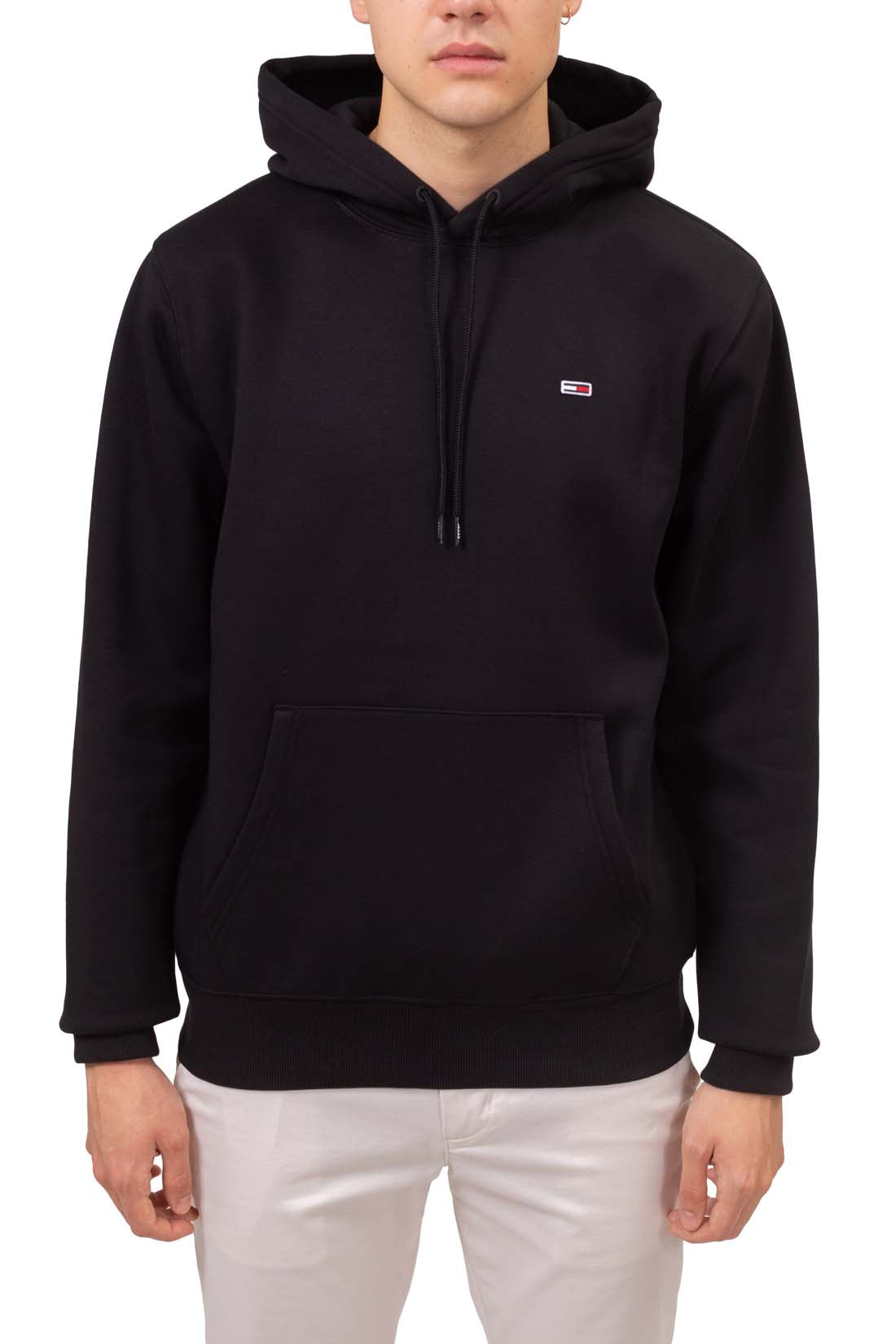 TOMMY JEANS - Men's regular sweatshirt with hood and logo  - Size L-1