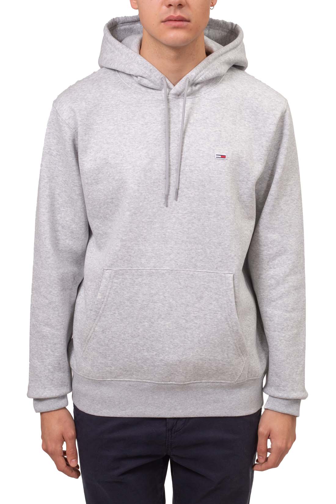 TOMMY JEANS - Men's regular sweatshirt with hood and logo  - Size L-5
