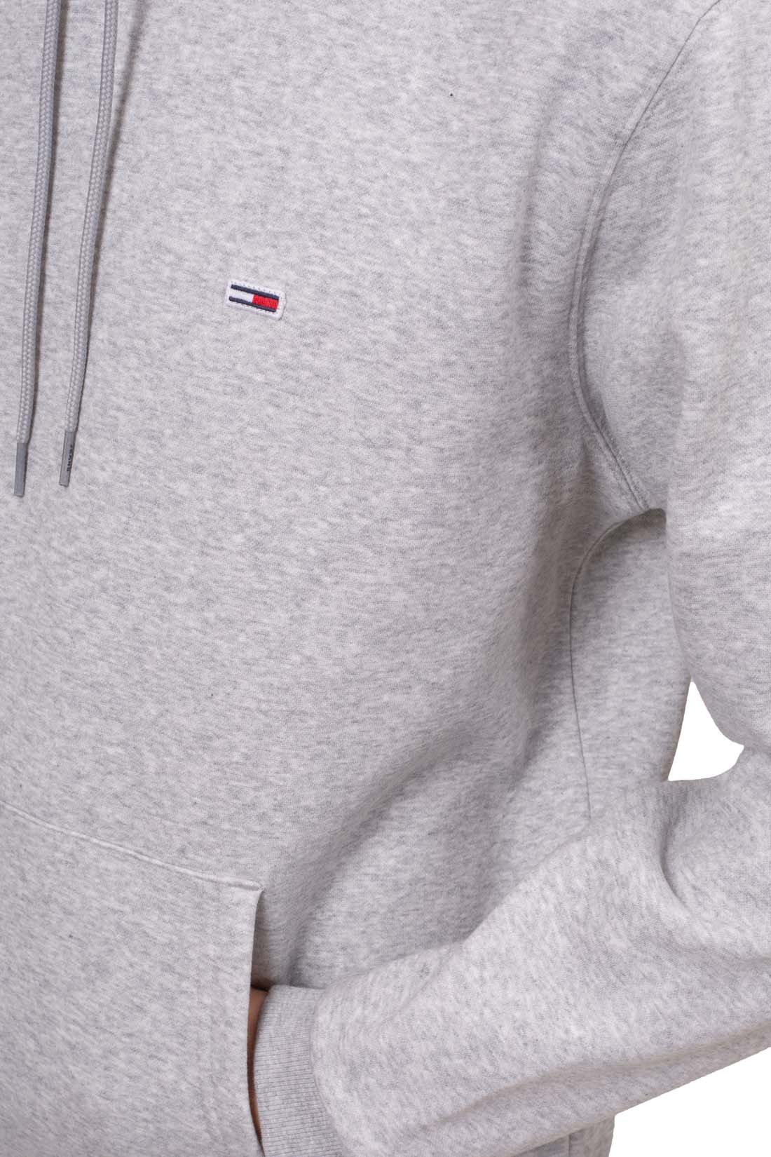 TOMMY JEANS - Men's regular sweatshirt with hood and logo  - Size L-4