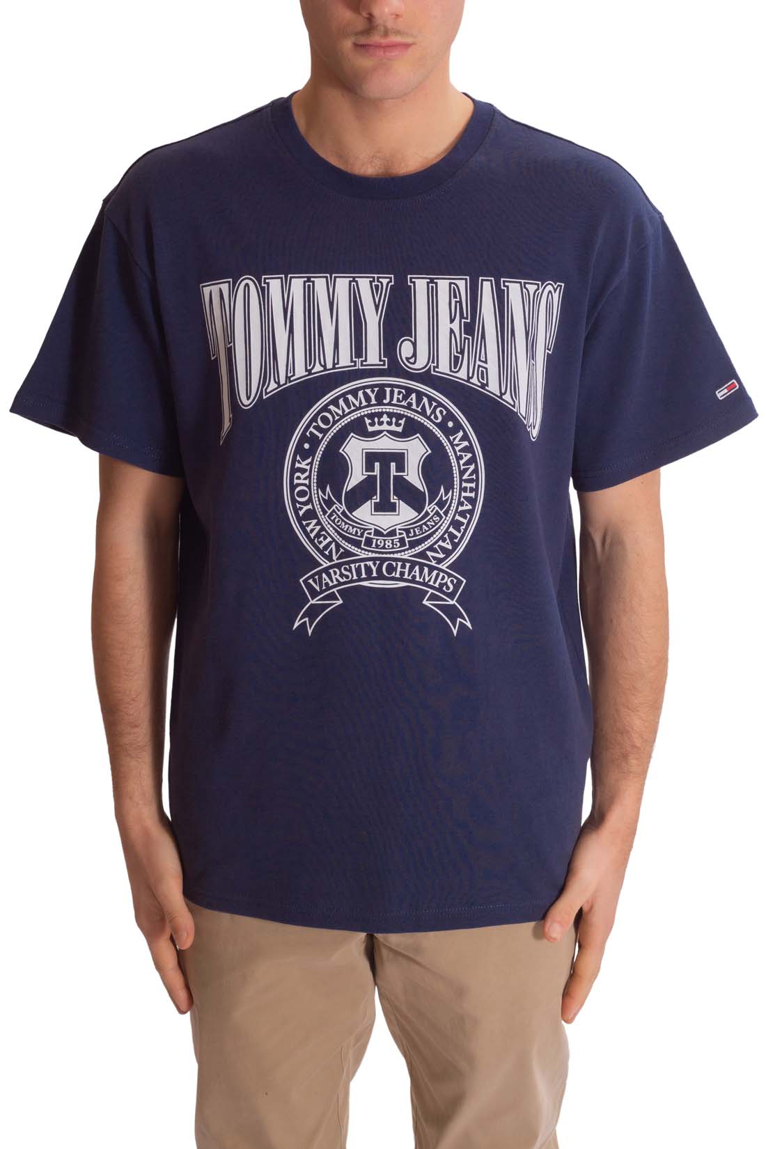 TOMMY JEANS - Men's relaxed T-shirt with varsity logo print-9