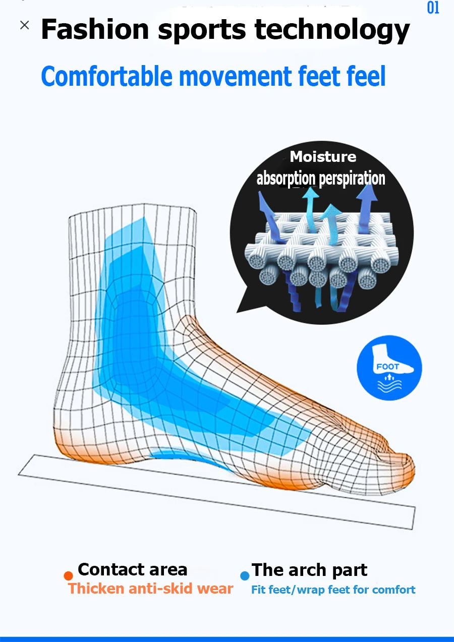 Non-Slip Training Socks (3 Pairs)