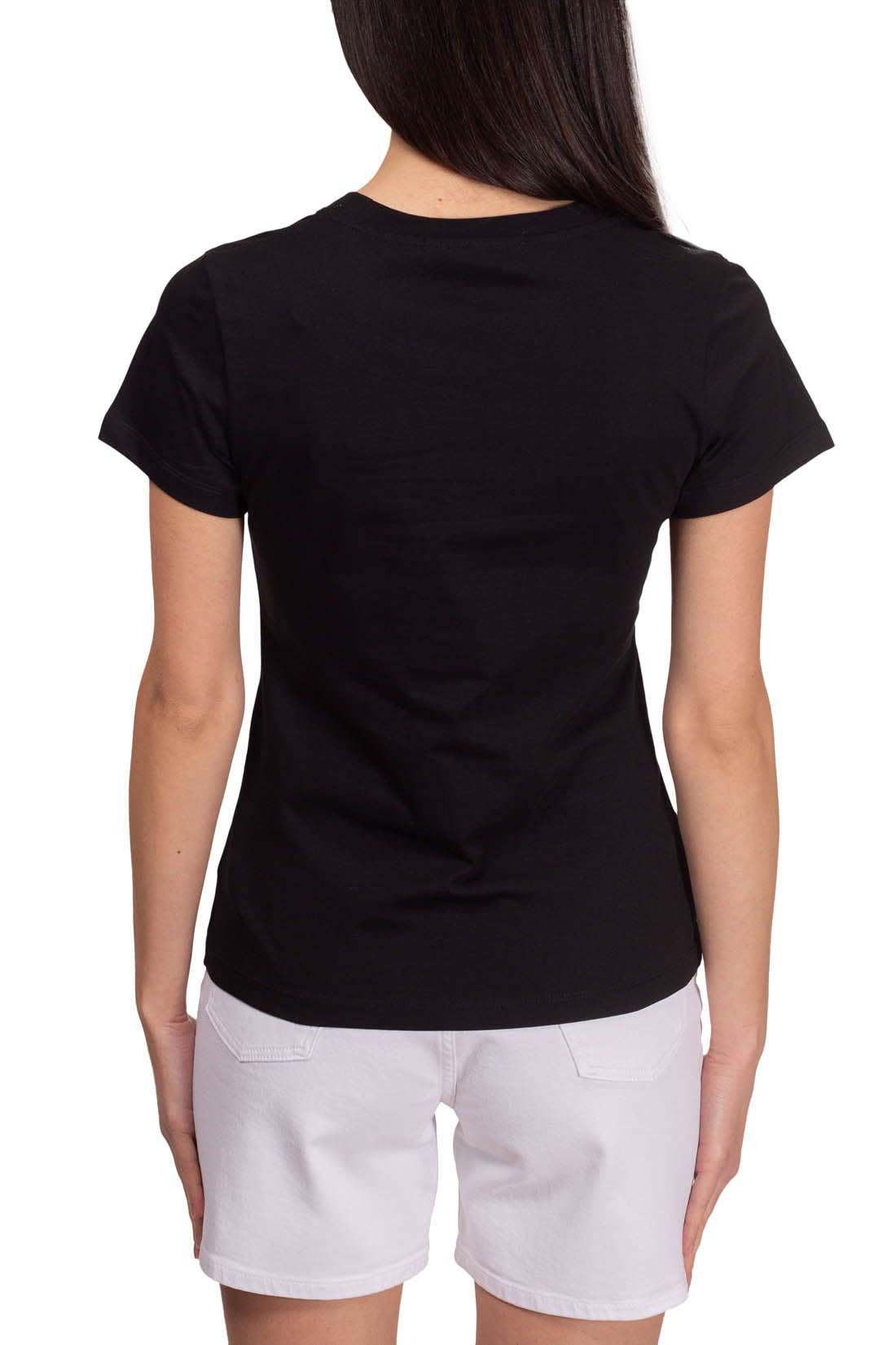CALVIN KLEIN JEANS - Women's slim T-shirt with satin logo  - Size S-2