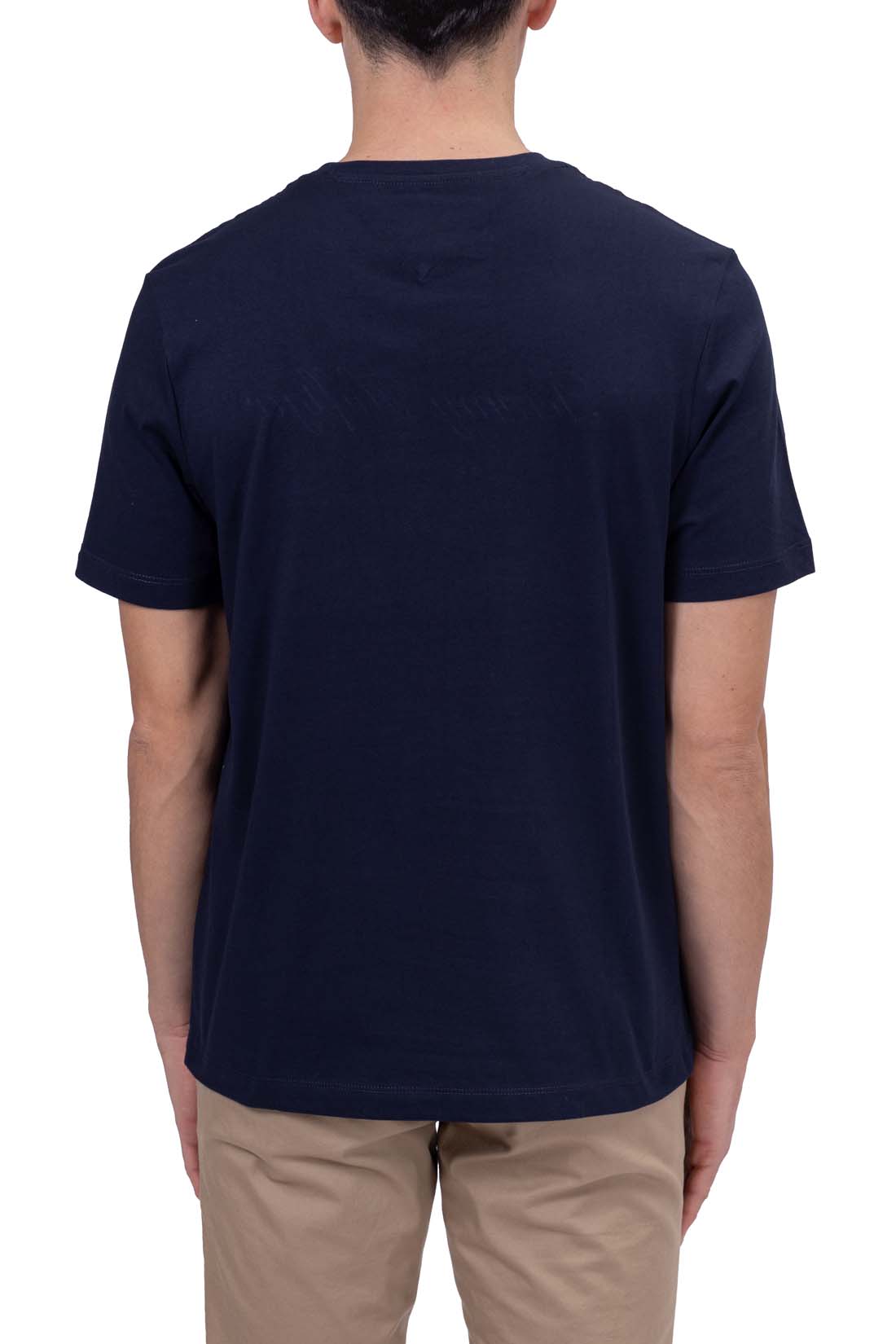 TOMMY HILFIGER - Men's regular T-shirt with embroidered logo  - Size XXL-6