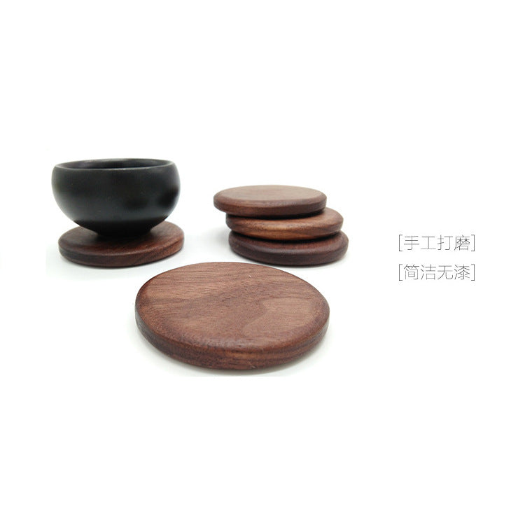 Black Walnut Square Wooden Coaster