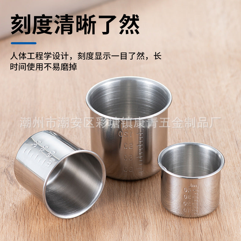 Stainless Steel Measuring Cup (40 / 60 / 120 ml)