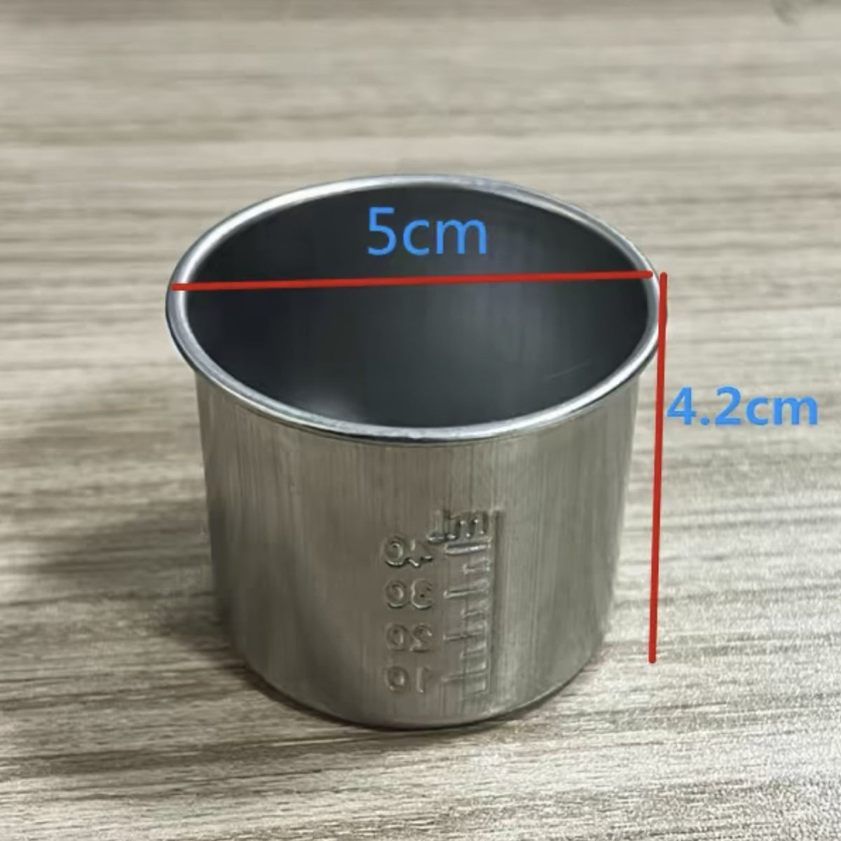Stainless Steel Measuring Cup (40 / 60 / 120 ml)