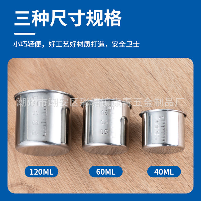 Stainless Steel Measuring Cup (40 / 60 / 120 ml)