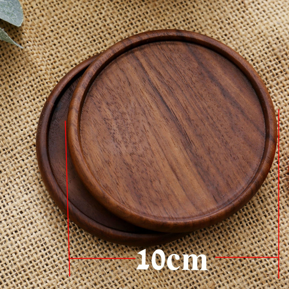 Black Walnut Square Wooden Coaster