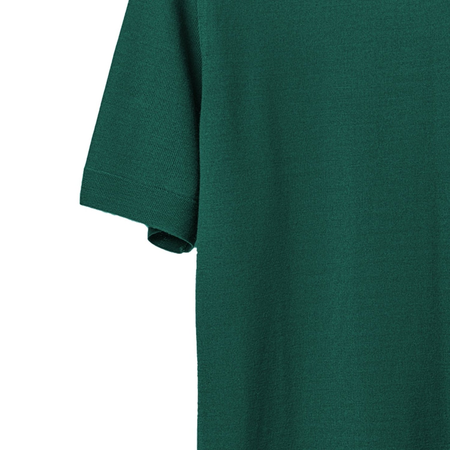 Men's Short-Sleeved Polo Shirt in Pure Extrafine Merino Wool-4