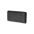 RB12129A | Women's wallet in genuine full grain leather, dollar/light grain. Black color. RFID protection. Size when closed: 18.5 x 10 x 3 cm. Packaging: gift box bottom/cover