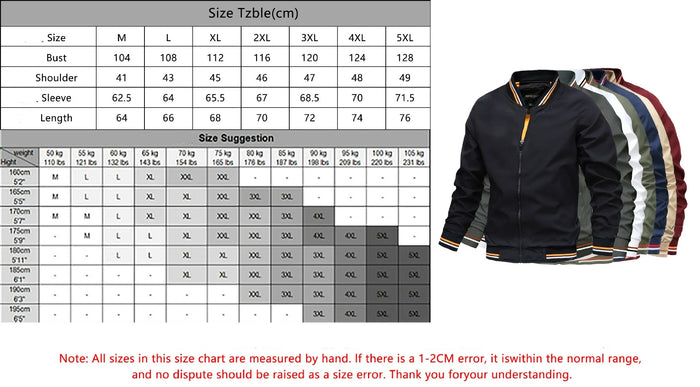 Men's Slim Fit Bomber Jacket
