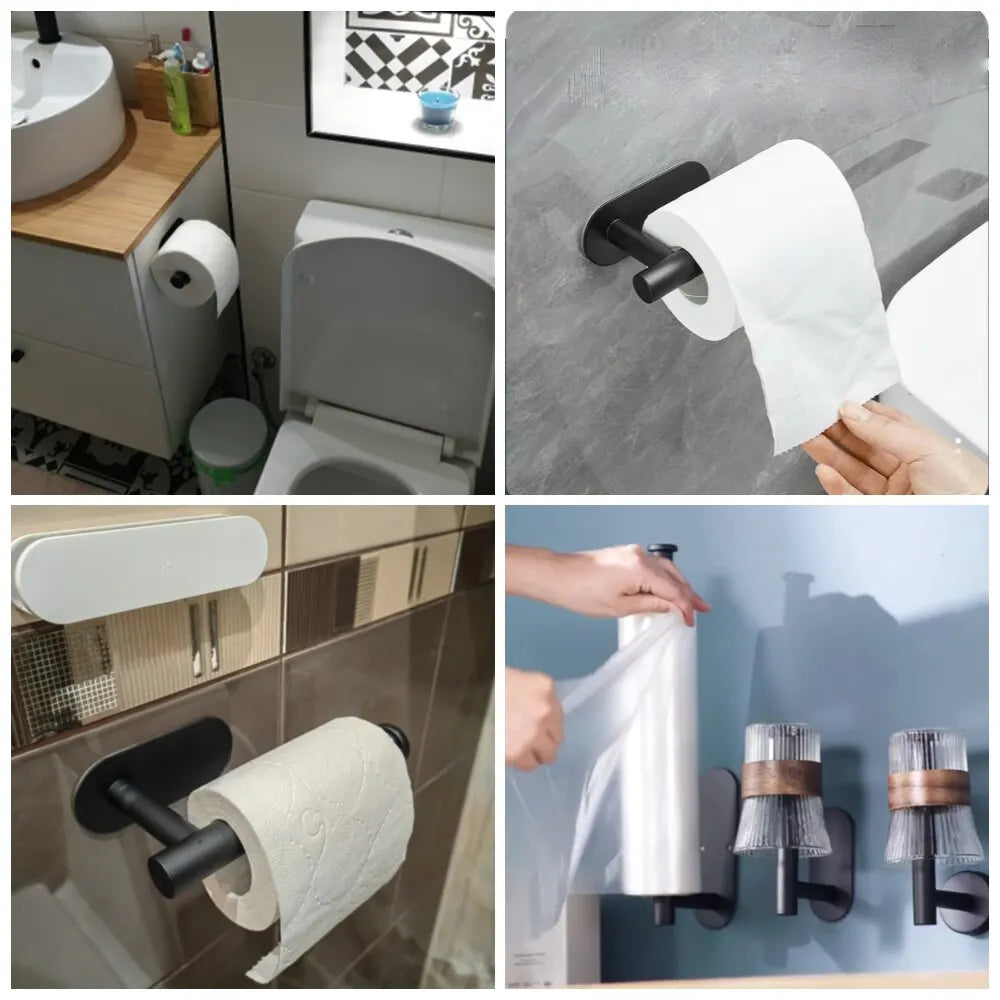 Adhesive Paper Towel & Toilet Roll Holder