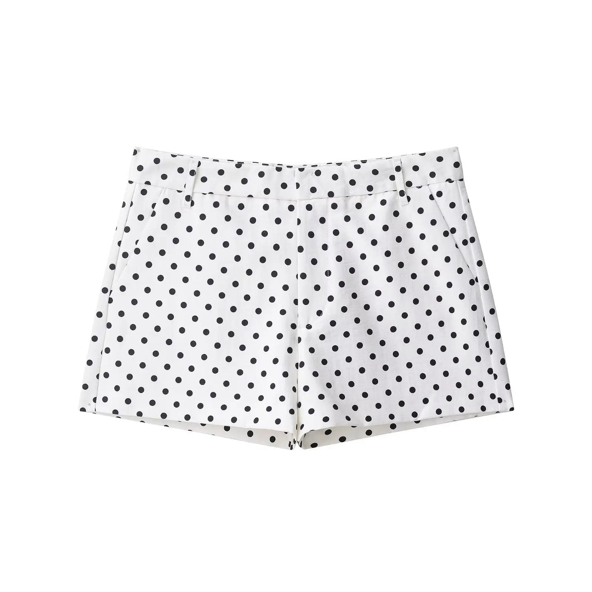 Women's Polka Dot Turtleneck Zip Jacket