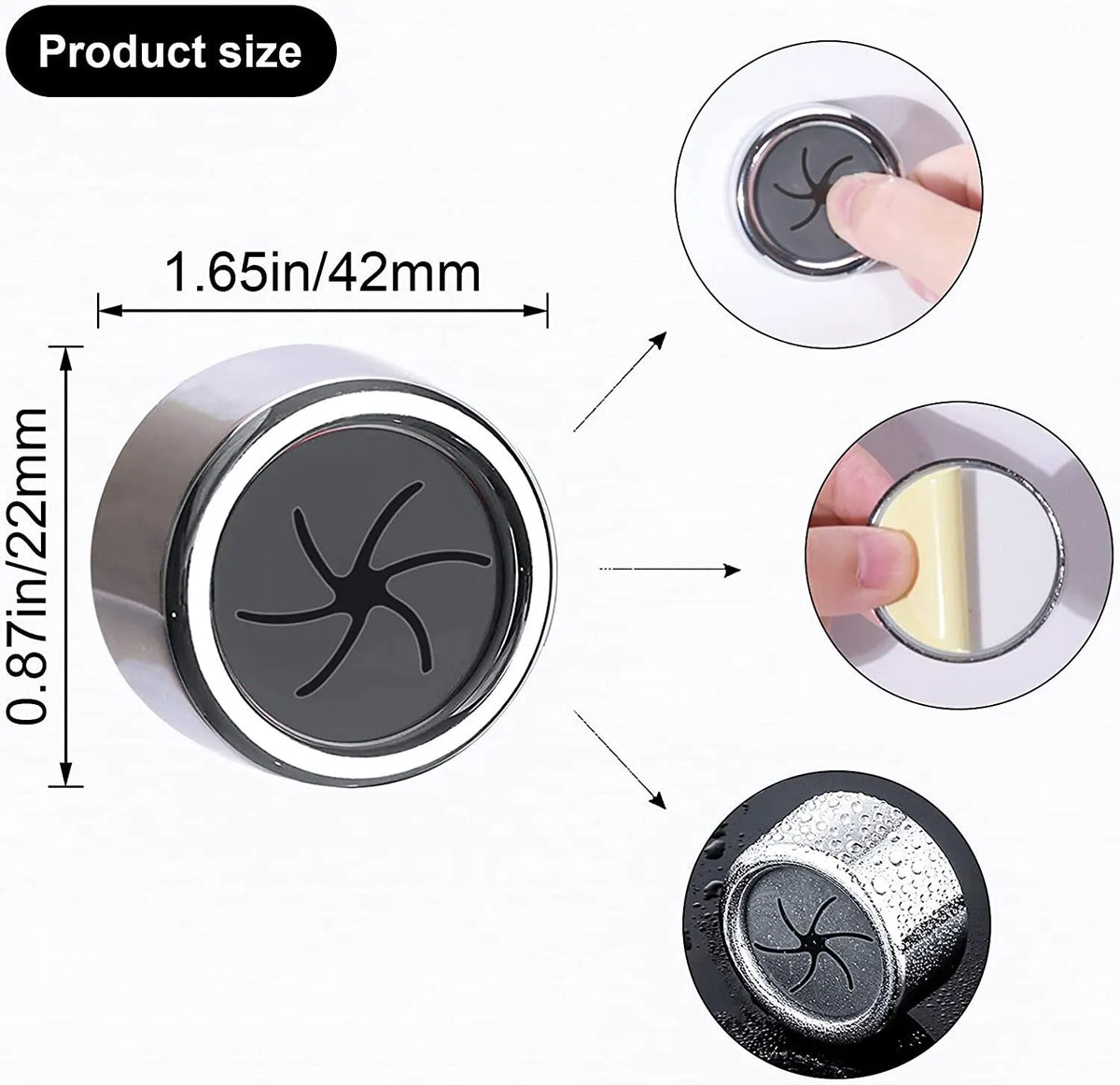 Wall-Mounted Dish Cloth Clips (3 Pcs)