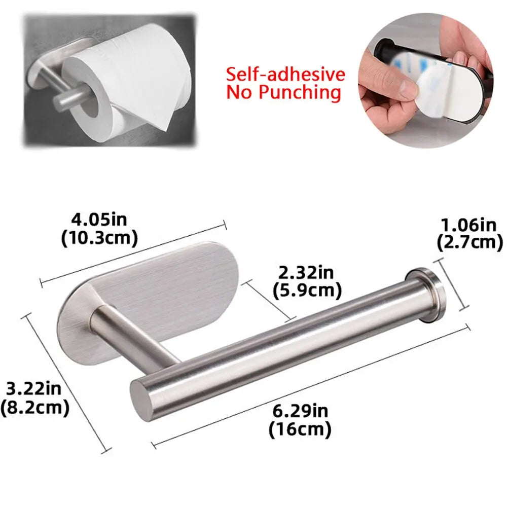Adhesive Paper Towel & Toilet Roll Holder