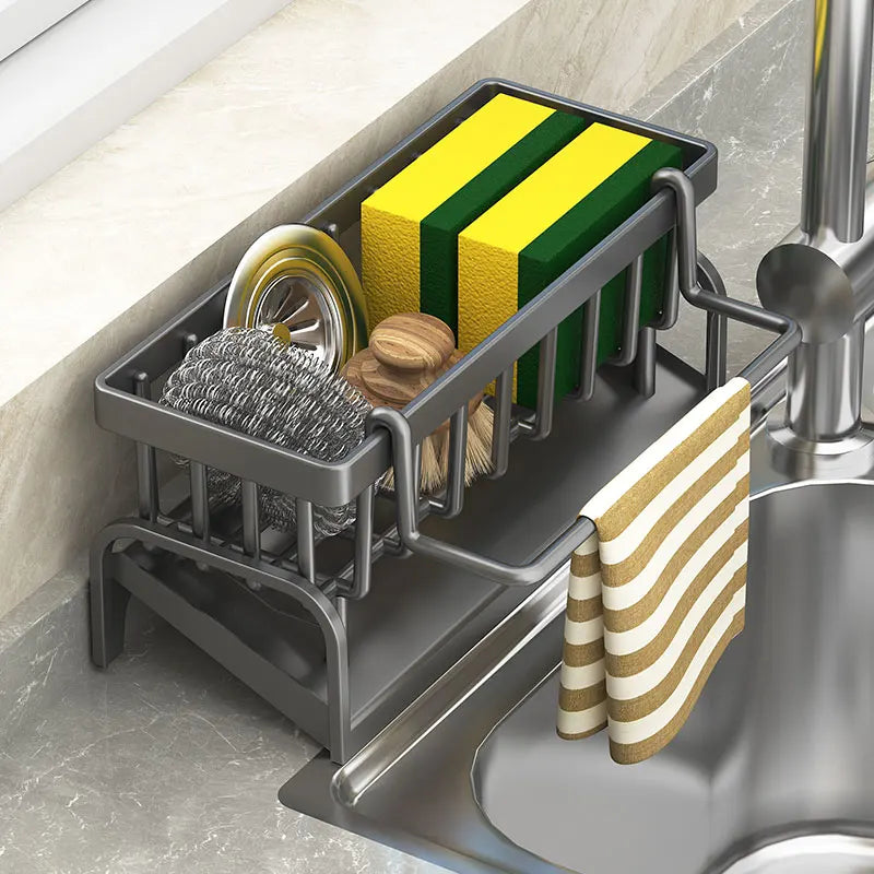 Sink Sponge & Dish Cloth Draining Rack