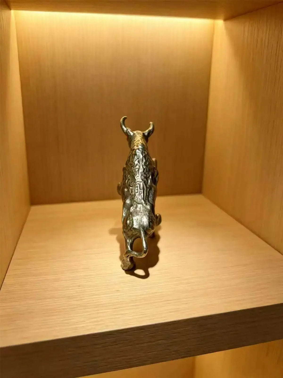 Lucky Brass Bull Desk Figurine