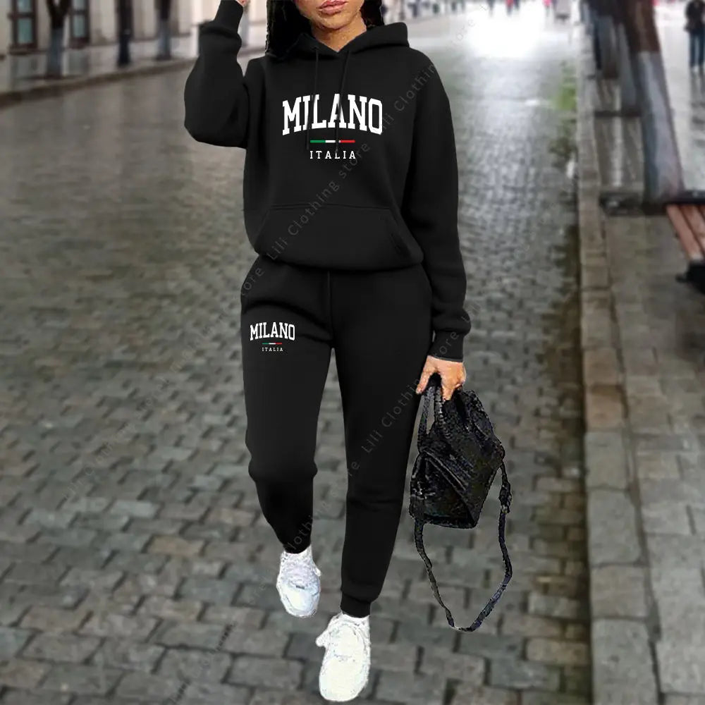 Women's 2-Piece Hoodie & Pants Tracksuit