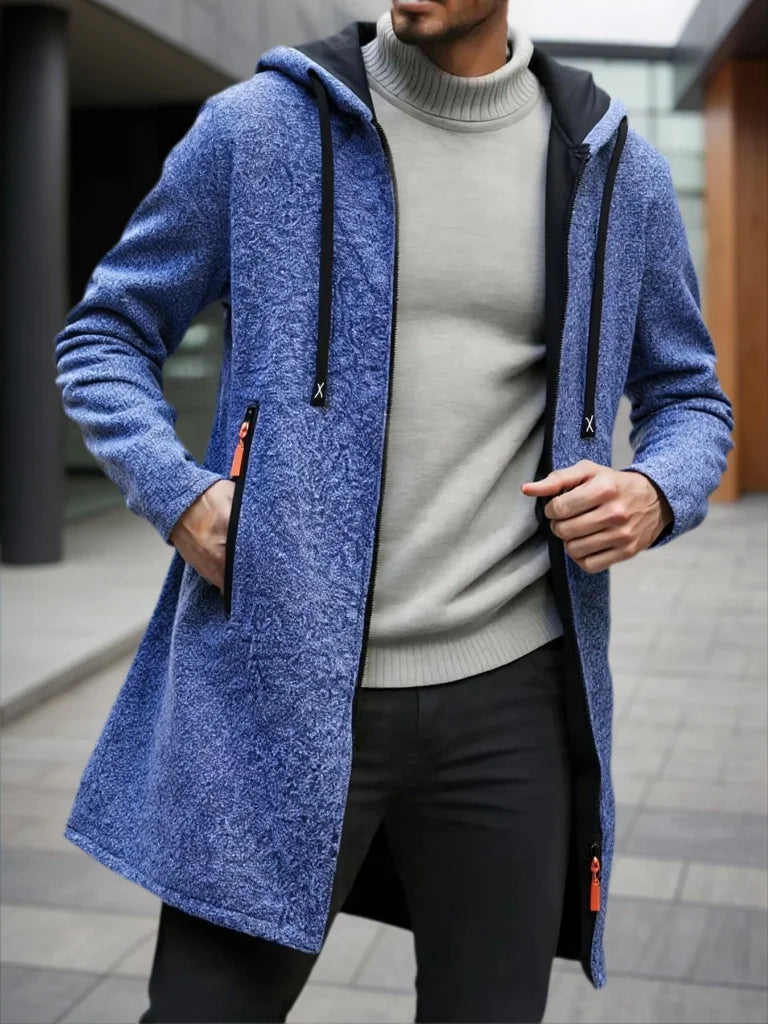Men's Fleece Zip-Up Hoodie Jacket