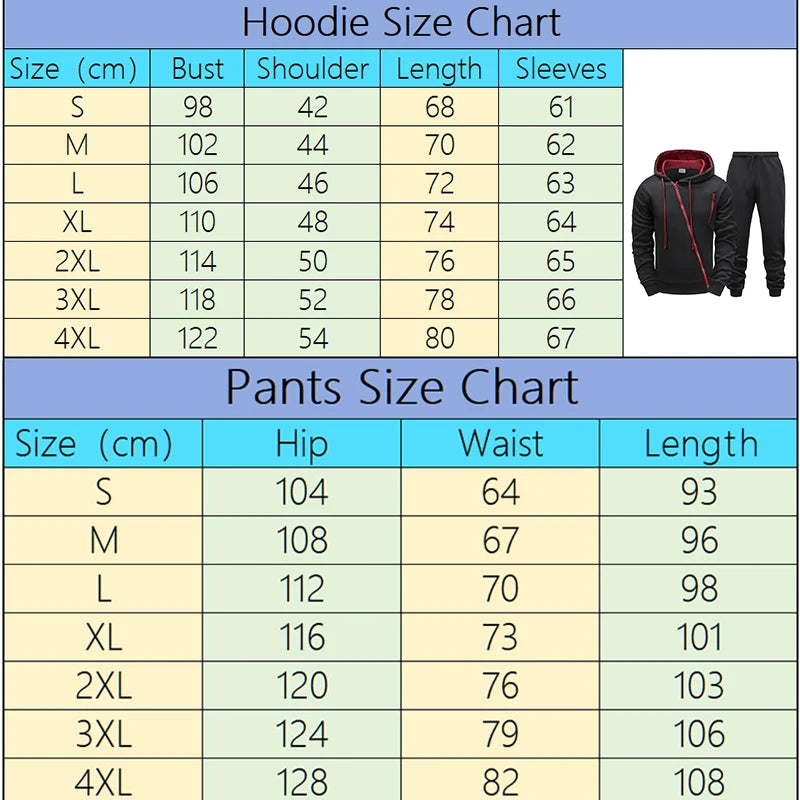 Men's Letter Print Zip Tracksuit