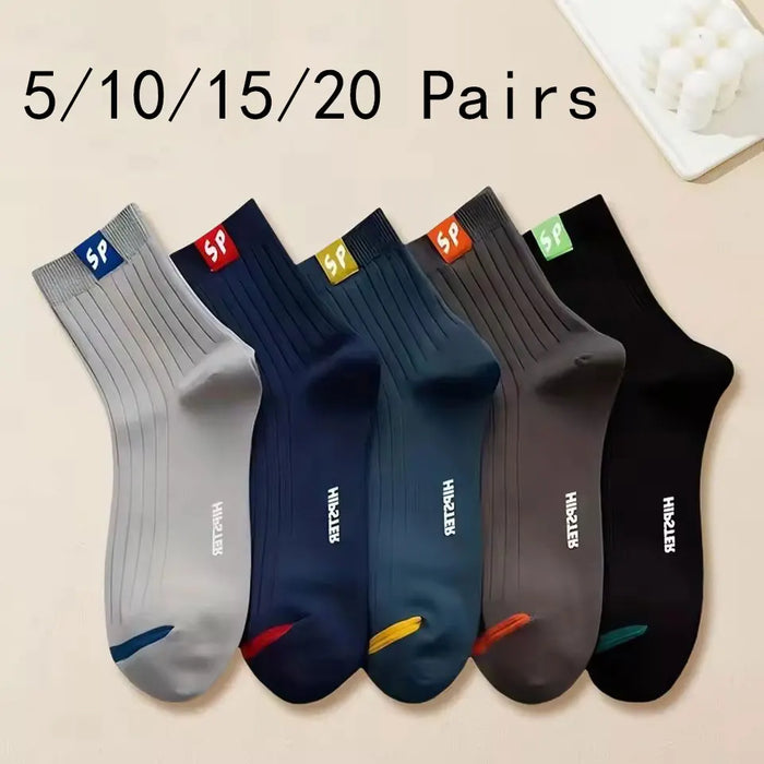 Men's Breathable Sports Socks (5–20 Pairs)