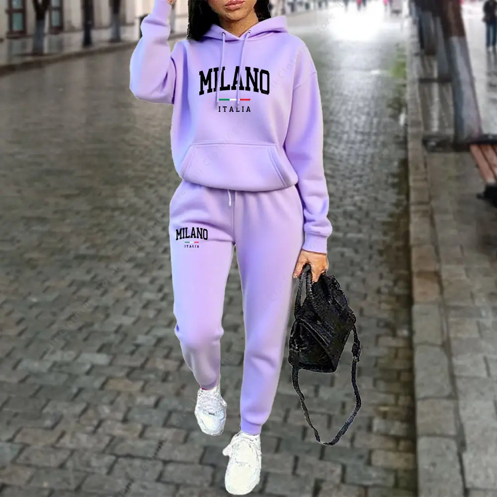 Women's 2-Piece Hoodie & Pants Tracksuit