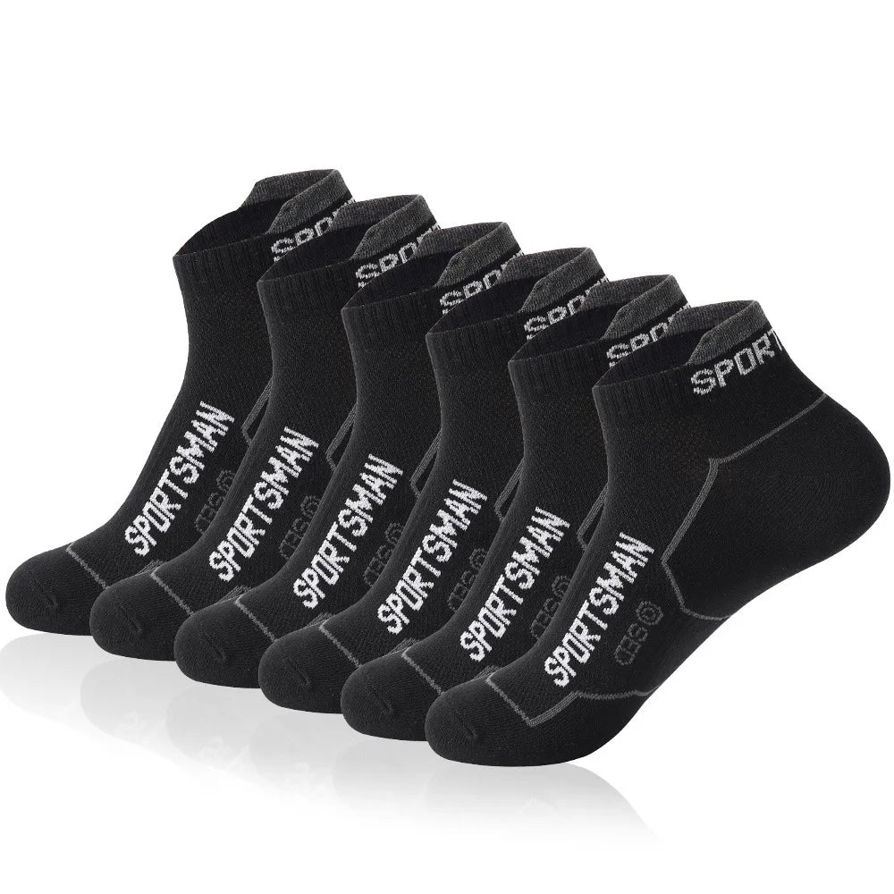Men's Breathable Mesh Sports Socks (6 Pairs)