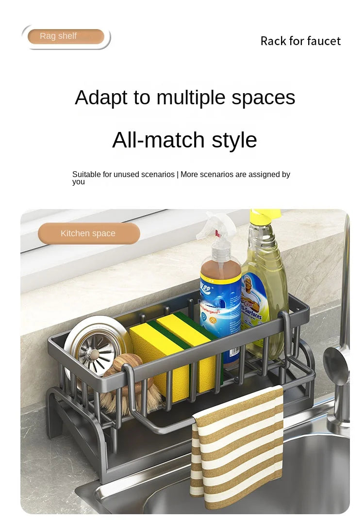 Sink Sponge & Dish Cloth Draining Rack