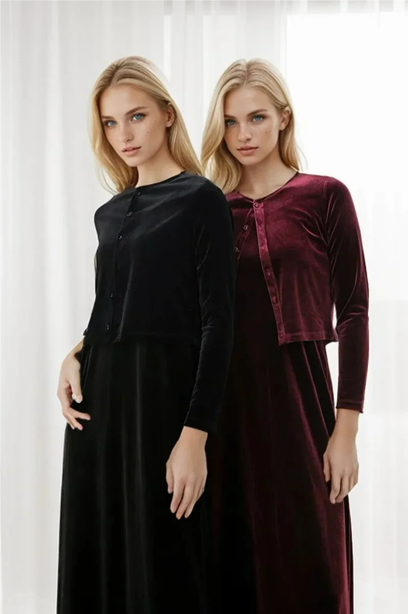 Women's Sleeveless Dress & Long Cardigan Set