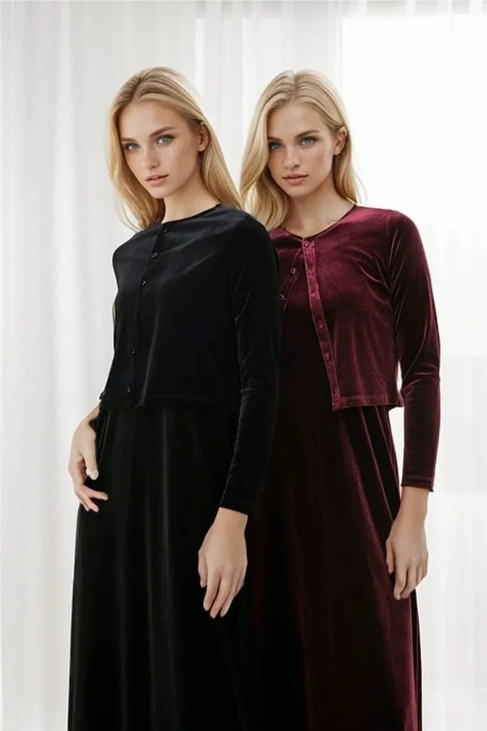 Women's Sleeveless Dress & Long Cardigan Set