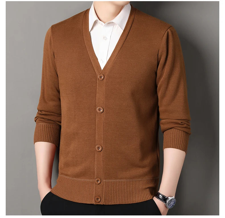 Men's Fleece Knit Cardigan Jacket