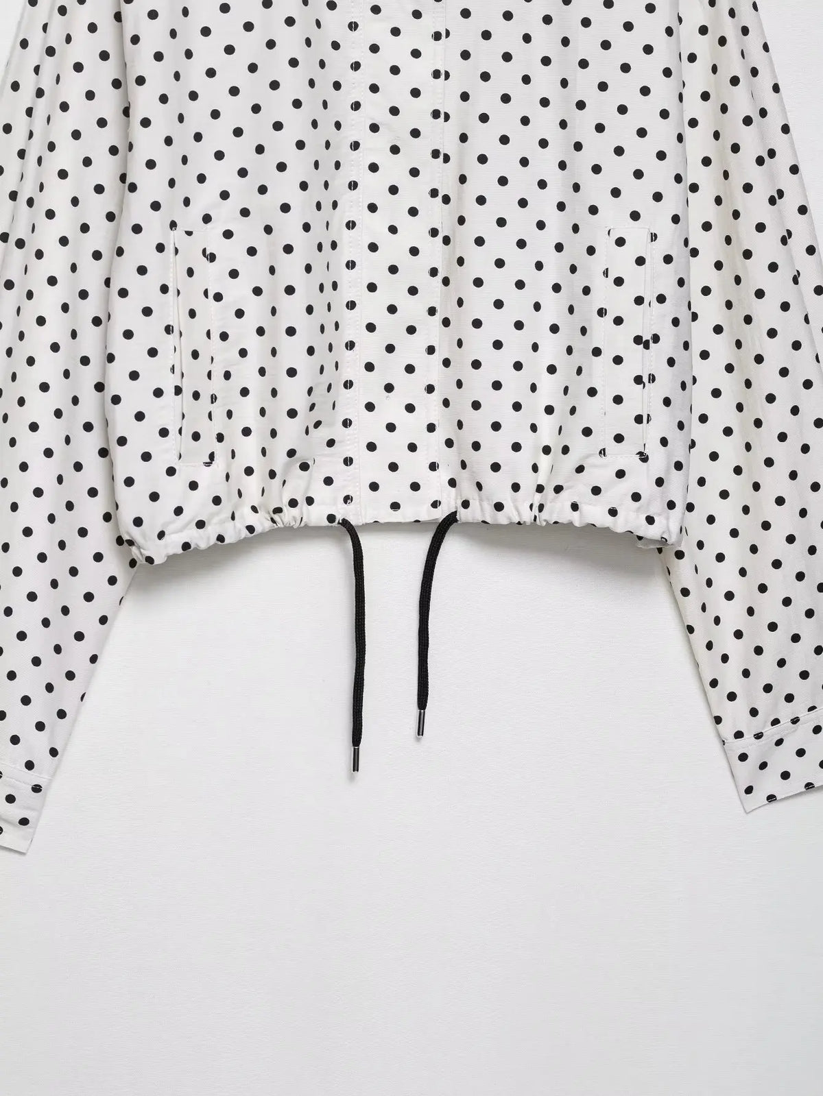 Women's Polka Dot Turtleneck Zip Jacket