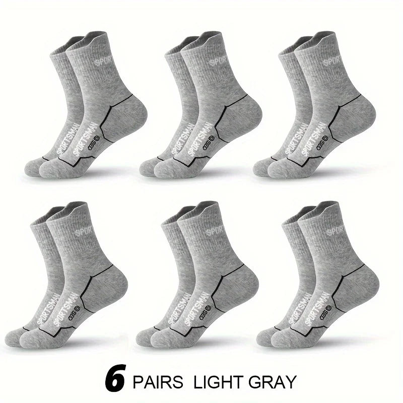 Men's Breathable Mesh Sports Socks (6 Pairs)
