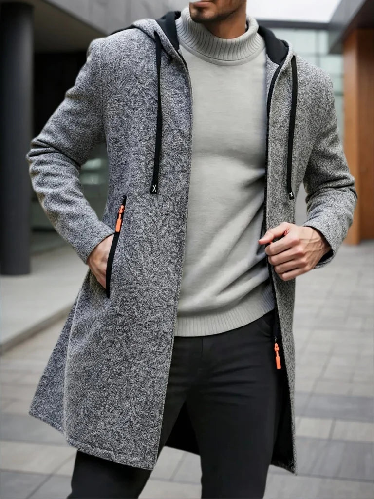 Men's Fleece Zip-Up Hoodie Jacket