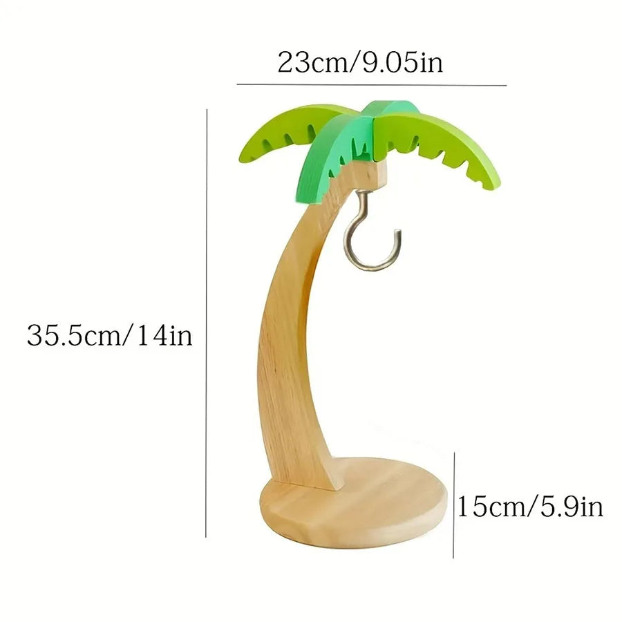 Wooden Leaf Banana Hanger Fruit Rack
