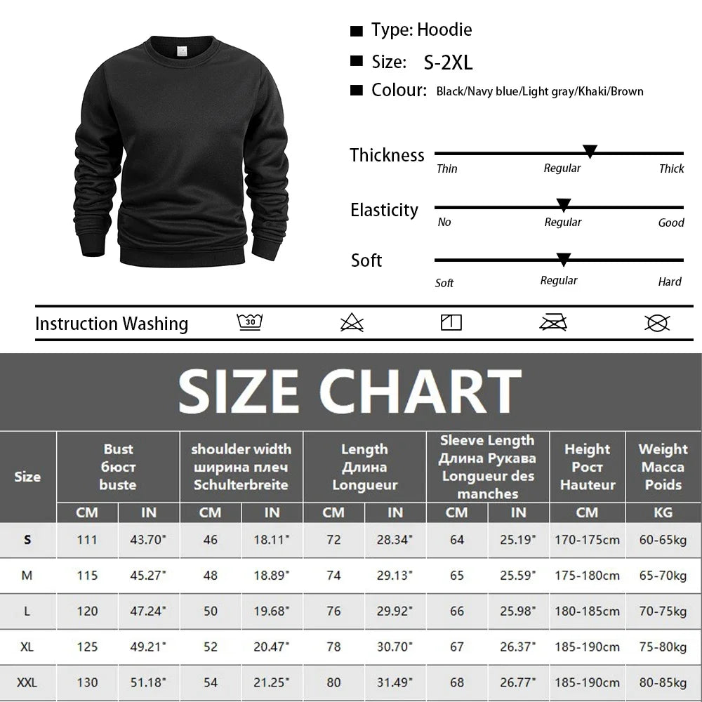 Men's Fleece Crew Neck Sweatshirt