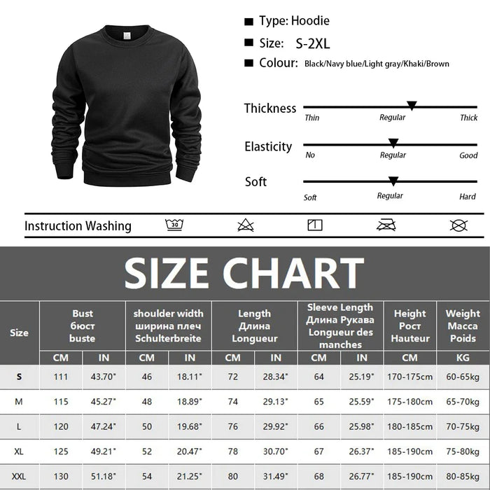 Men's Fleece Crew Neck Sweatshirt