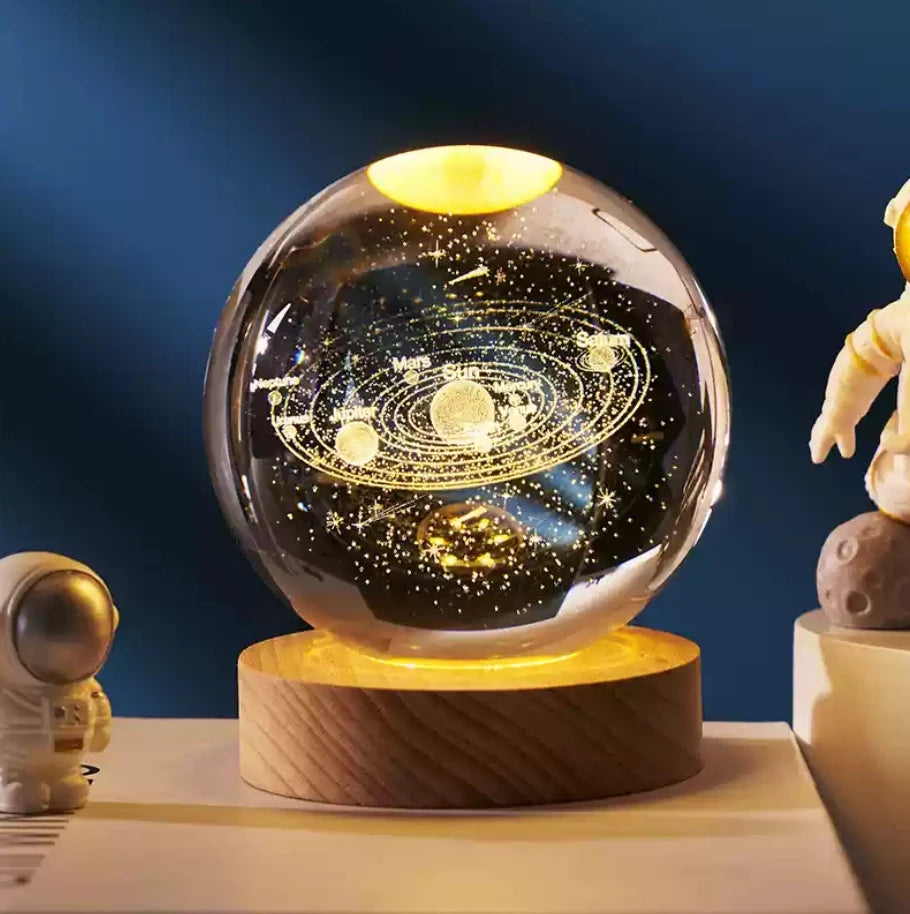 3D Solar System Crystal Ball