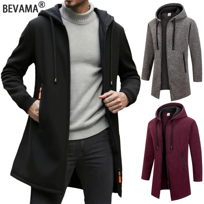 Men's Fleece Zip-Up Hoodie Jacket
