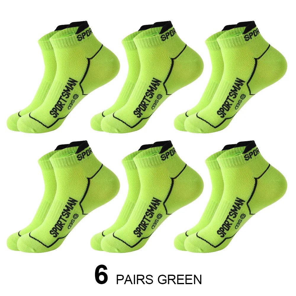 Men's Breathable Mesh Sports Socks (6 Pairs)