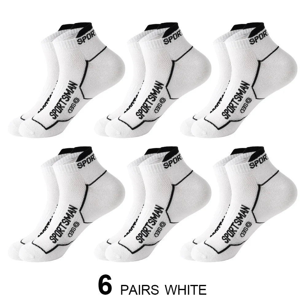 Men's Breathable Mesh Sports Socks (6 Pairs)